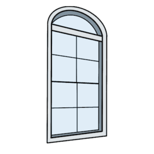 Replacement arched windows