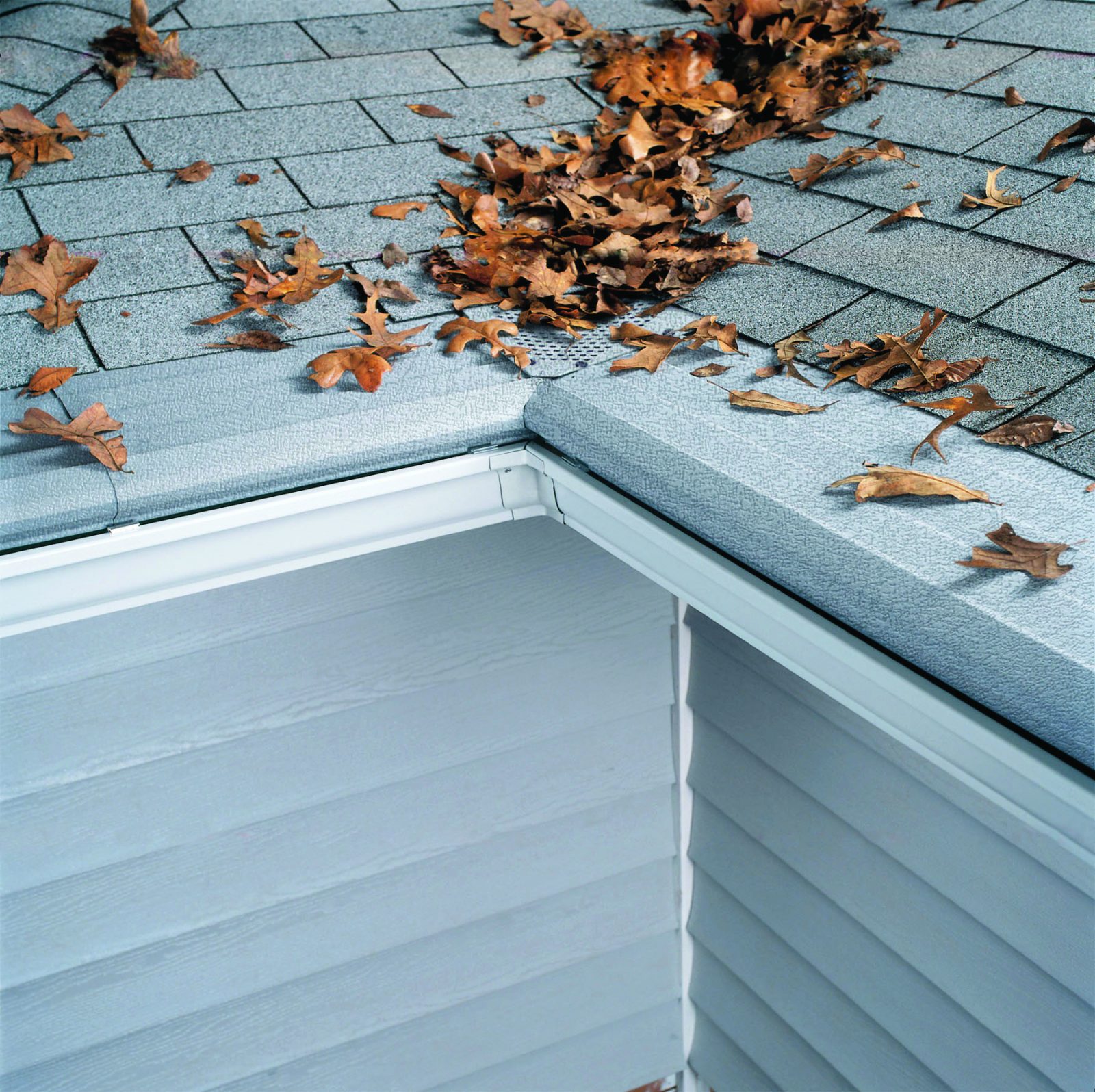 Gutter Helmet gutter protection system.