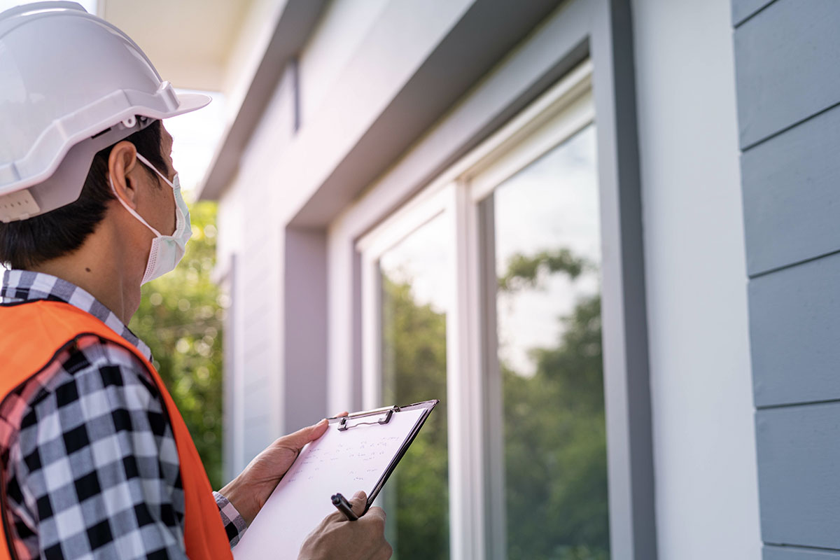 Home maintenance inspection.